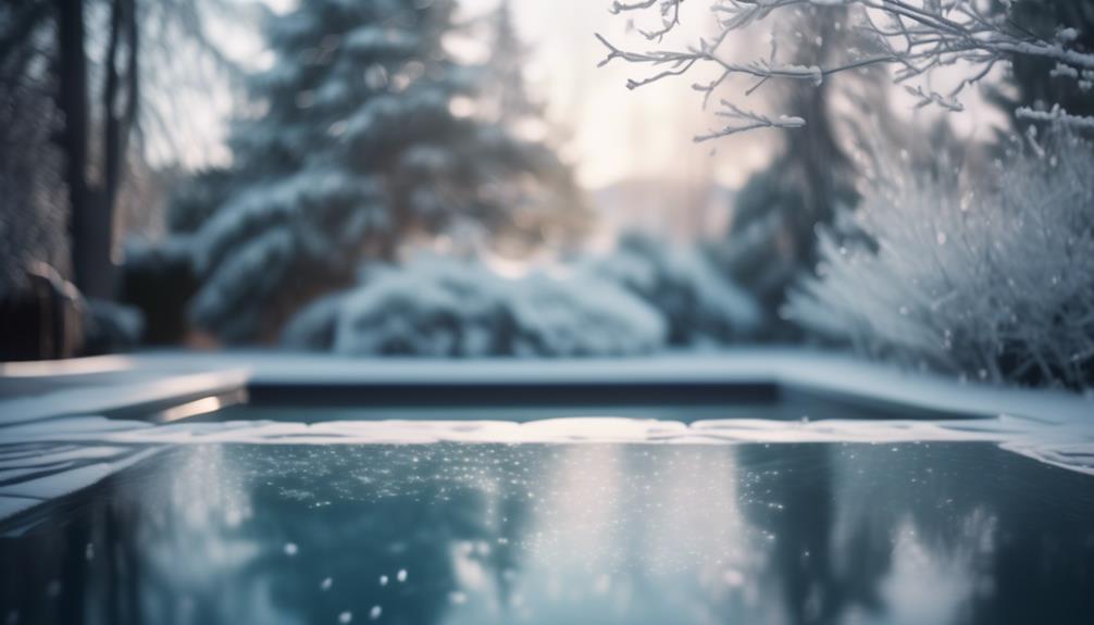 Pool during the winter. The importance of proper winterization techniques.