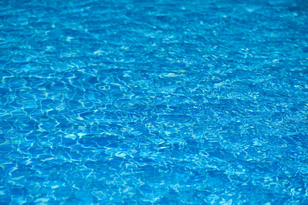 Picture of pool water. The anatomy of a pool.