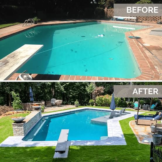 Older swimming pool being evaluated for renovation and remodeling